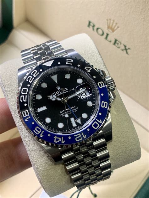 rolex gmt batman msrp|rolex batman price uk.